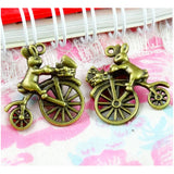 40pcs Rabbit on Bike Charms 23.7*21MM Antique Bronze Plated Pendants DIY Jewelry