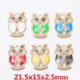 40pcs Colorful Enamel Owl Pendant Earring Bracelet Necklace Pendants