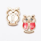 40pcs Colorful Enamel Owl Pendant Earring Bracelet Necklace Pendants