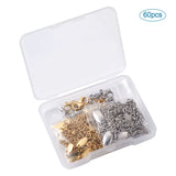 40pcs Stainless Steel Jewelry Finding Kits with Extenders and Clasps