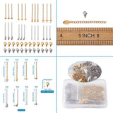 40pcs Stainless Steel Jewelry Finding Kits with Extenders and Clasps