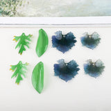 40pcs Resin Leaf Maple Charms Earring Necklace Pendant Accessory