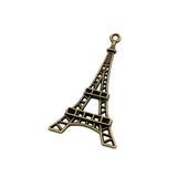40pcs Antique Bronze Eiffel Tower Charms Pendant 44x25mm
