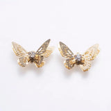 40pcs Brass Butterfly Dragonfly Pendants for Jewelry Making 13x20x5mm 18x22x4mm