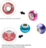 40pcs European Style Spacer Beads Resin Charm Beads Mixed Colors