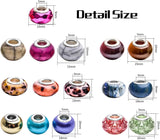 40pcs European Style Spacer Beads Resin Charm Beads Mixed Colors