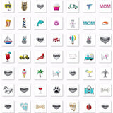 40pcs Mixed Floating Charms for Locket Jewelry Necklace Promotion