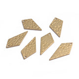 40pcs Hammered Brass Charms 11x20mm Geometry Pendant DIY Jewelry Findings