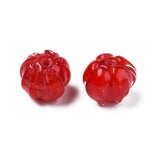 40pcs Lampwork Flower Beads for DIY Jewelry Making Crafts - Hole: 1.2mm