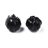 40pcs Lampwork Flower Beads for DIY Jewelry Making Crafts - Hole: 1.2mm