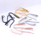 40Pcs Rose Gold Hypoallergenic Earring Hooks Stainless Steel Ear Wires DIY Jewel