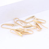 40Pcs Rose Gold Hypoallergenic Earring Hooks Stainless Steel Ear Wires DIY Jewel