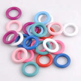 40pcs Large Wooden Ring 1.26 inch Great for Jewelry Teethers Rings Toss MT1444