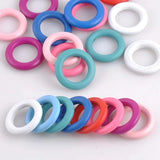 40pcs Large Wooden Ring 1.26 inch Great for Jewelry Teethers Rings Toss MT1444