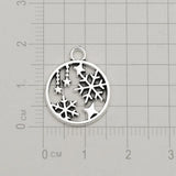 40pcs Snowflake Star Charms Christmas Pendant for DIY Jewelry Making