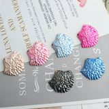 40pcs/Lot Glitter Enamel Alloy Sea Shell Charms Tone Plated Oil Drop DIY Jewelry