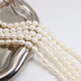 40pcs 8-9mm Natural Freshwater Pearl Beige DIY Jewelry Making JA0682
