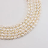 40pcs 8-9mm Natural Freshwater Pearl Beige DIY Jewelry Making JA0682