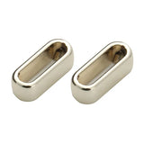 40pcs Silver Metal Big Hole Square Beads for 10*2.5mm Flat Leather Cord DIY