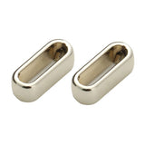 40pcs Silver Metal Big Hole Square Beads for 10*2.5mm Flat Leather Cord DIY