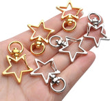 40pcs Metal Swivel Lobster Claw Clasp Snap Hook for Crafts Keyrings Bags