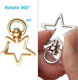 40pcs Metal Swivel Lobster Claw Clasp Snap Hook for Crafts Keyrings Bags