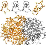 40pcs Metal Swivel Lobster Claw Clasp Snap Hook for Crafts Keyrings Bags