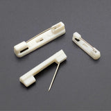 40pcs Milk Brooch Base Back Bar Pins Setting Supplies for Jewelry Finding