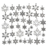 40pcs Christmas Snowflakes Charms for Jewelry Making