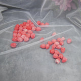 40pcs Natural Coral Powder Tulip Flower Loose Beads For Jewelry Making