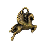 40pcs Pegasus Charms Antique Bronze Flying Horse Charms Pendant 16x15mm