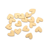 40pcs Raw Brass 13x14mm Heart Charm Pendant Blank Jewelry Mak