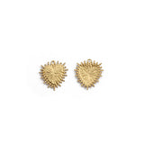 40pcs Raw Brass Heart Charm Pendant for DIY Bracelets Necklace Jewelry