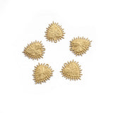 40pcs Raw Brass Heart Charm Pendant for DIY Bracelets Necklace Jewelry