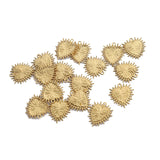 40pcs Raw Brass Heart Charm Pendant for DIY Bracelets Necklace Jewelry