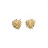 40pcs Raw Brass Heart Charm Pendant for DIY Bracelets Necklace Jewelry