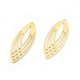 40pcs Raw Brass Charms Natural Seed Shape Pendant for DIY Jewelry Making