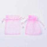 40pcs Rectangle Organza Bags Wedding Favor Bag for Mother's Gift Jewelry Display
