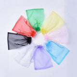40pcs Rectangle Organza Bags Wedding Favor Bag for Mother's Gift Jewelry Display