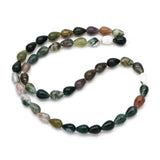 40pcs 6x9mm Agate Pink Quartz Gemstone Teardrop Beads TR-071