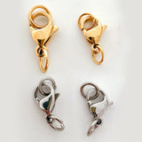 40pcs Stainless Steel Lobster Clasp + Jump Rings DIY Jewelry Making Findings