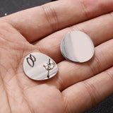 40pcs Stainless Steel Stud Earrings with Loop for Earring Making