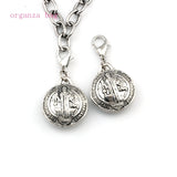 Tibetan Silver Saint Benedict Michael Clasps Charm Beads 17.5x34.5mm