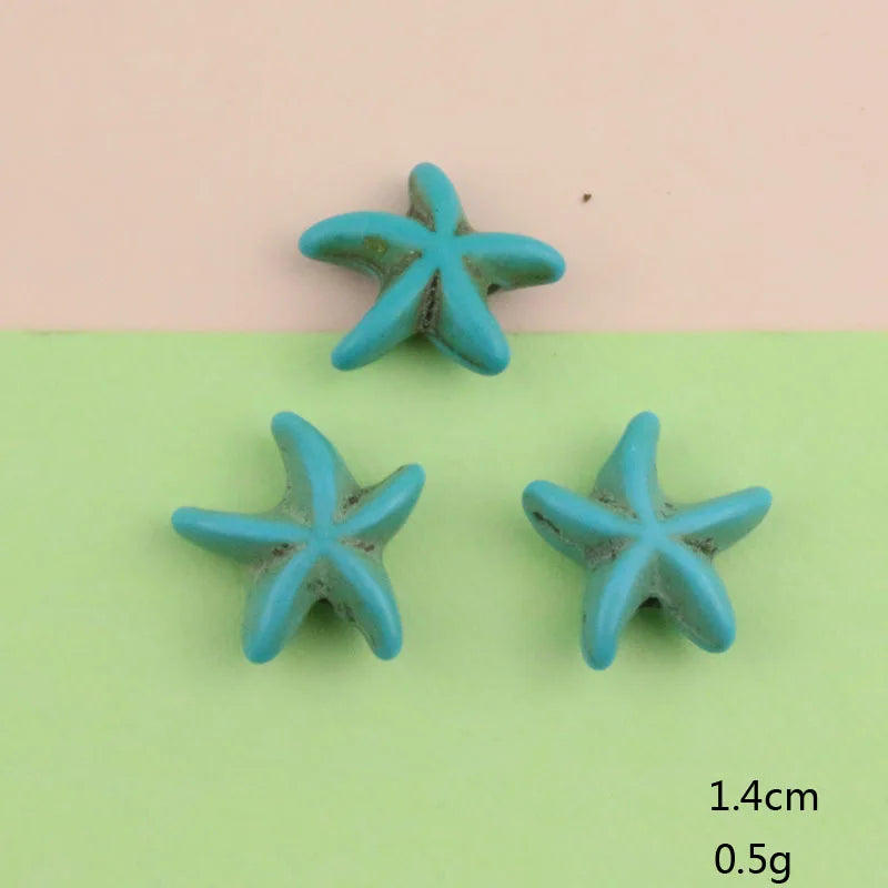 40pcs Marine Theme Loose Beads for DIY Jewelry Making