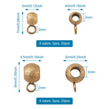 40pcs Stainless Steel Bail Beads for Jewelry Making