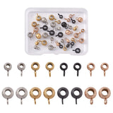 40pcs Stainless Steel Bail Beads for Jewelry Making