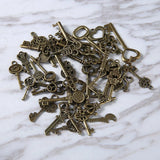 40 Vintage Antique Skeleton Keys Pendant DIY Jewelry Finding