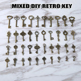 40 Vintage Antique Skeleton Keys Pendant DIY Jewelry Finding