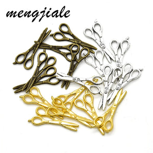 40pcs Sewing Scissors Charms for DIY Jewelry Making 26*11mm
