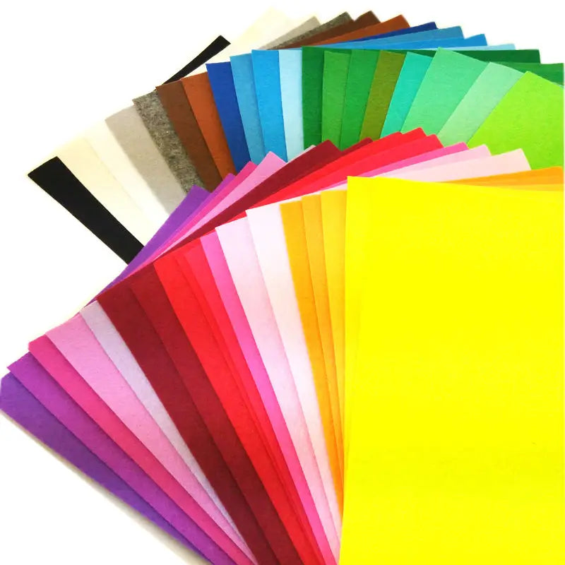 40pcs 20*30cm Non Woven Felt Fabric, 1mm Thickness Felts in 40 Colors